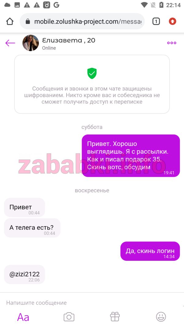 Проститутка Брабец Елизавета Андреевна — Москва, снимок 1