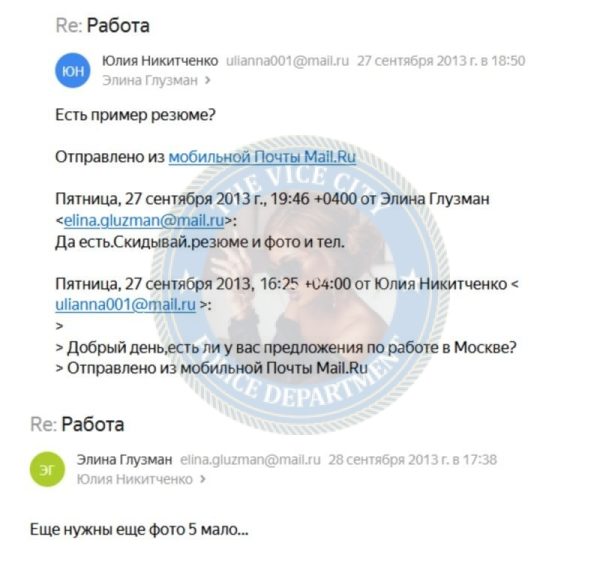 Никитченко Юлия — Москва, снимок 1