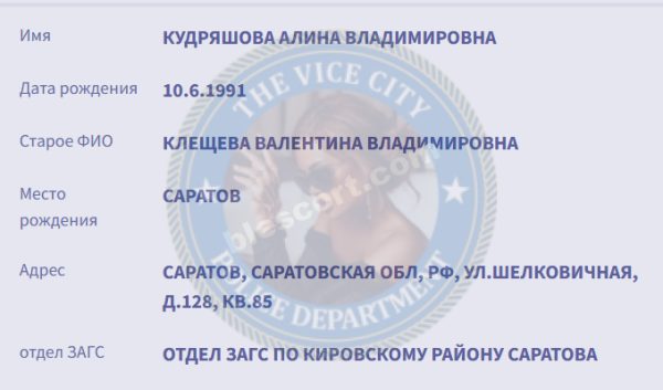 Кудряшова Алина — Саратов, снимок 1