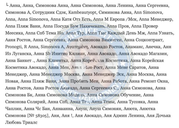 Симонова Анна — Ростов-на-Дону, слитая анкета