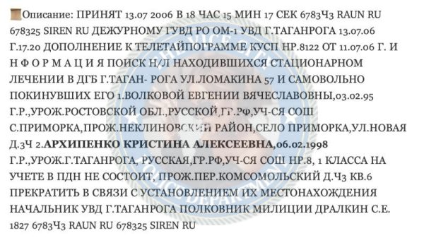 Архипенко Кристина — Москва, снимок 1