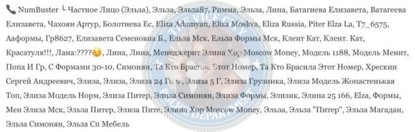Батагиева Елизавета — слитая анкета