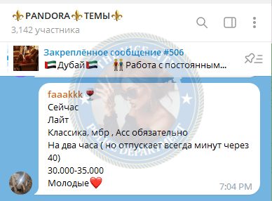 Смирнова Екатерина — Тверь, карточка из ЧС эскорта