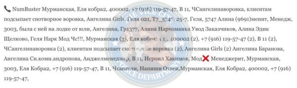 Баранова Ангелина — слитая анкета