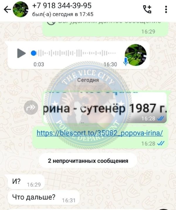 Осипова Анна — Тольятти, слитая анкета